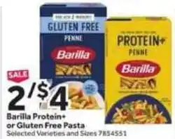 Stop&Shop Barilla Protein+ or Gluten Free Pasta offer