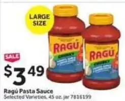 Stop&Shop Ragu Pasta Sauce offer
