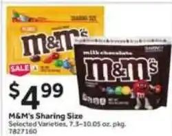 Stop&Shop M&M's Sharing Size offer