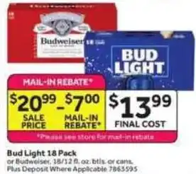 Bud Light 18 Pack