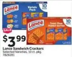 Stop&Shop Lance Sandwich Crackers offer