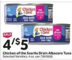 Stop&Shop Chicken of the Sea No Drain Albacore Tuna offer