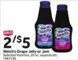 Stop&Shop Welch's Grape Jelly or Jam offer