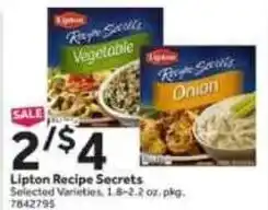 Stop&Shop Lipton Recipe Secrets offer