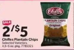 Stop&Shop Chiffles Plantain Chips offer