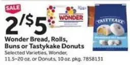 Stop&Shop Wonder Bread, Rolls, Buns or Tastykake Donuts offer