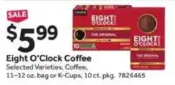 Stop&Shop Eight O'Clock Coffee offer