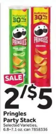 Stop&Shop Pringles Party Stack offer