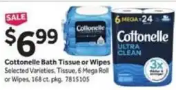 Stop&Shop Cottonelle bath tissue or wipes offer
