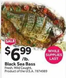 Stop&Shop Black Sea Bass offer