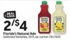 Stop&Shop Florida's Natural Ade offer