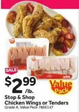 Stop&Shop Stop & Shop Chicken Wings or Tenders offer