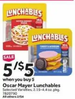 Stop&Shop Oscar Mayer Lunchables offer