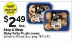 Stop&Shop Stop & Shop Baby Bella Mushrooms offer