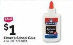 Stop&Shop Elmer's School Glue offer