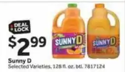 Stop&Shop Sunny D offer