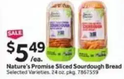 Stop&Shop Nature's Promise Sliced Sourdough Bread offer