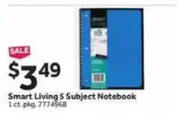 Stop&Shop Smart Living 5 Subject Notebook offer