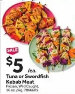 Stop&Shop Tuna or Swordfish Kebab Meat offer