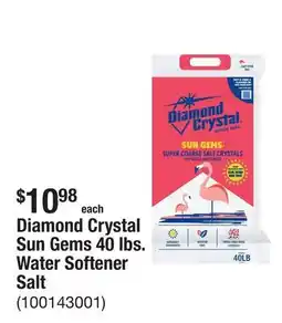 The Home Depot Diamond Crystal Sun Gems 40 lbs. Water Softener Salt offer