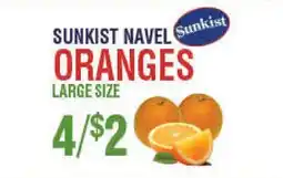 Circus Fruits SUNKIST NAVEL ORANGES offer