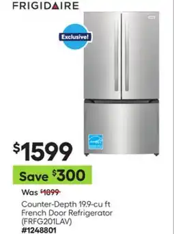 Lowe's Counter Depth 19.9 Cu. Ft French door Refrigerator offer