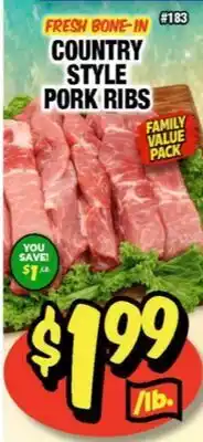 Western Beef COUNTRY STYLE PORK RIBS offer
