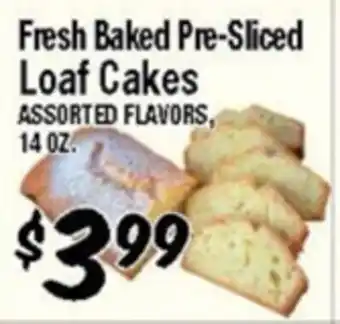 Western Beef Fresh Baked Pre-Sliced Loaf Cakes offer