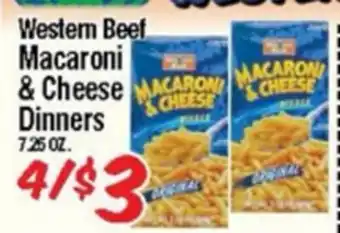 Western Beef Western Beef Macaroni & Cheese Dinners offer