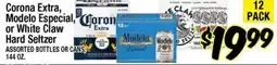 Western Beef Corona Extra, Modelo Especial, or White Claw Hard Seltzer offer