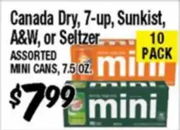 Western Beef Canada Dry, 7-up, Sunkist, A&W, or Seltzer offer