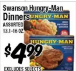 Western Beef Swanson Hungry-Man Dinners offer