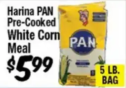 Western Beef Harina PAN Pre-Cooked White Corn Meal offer