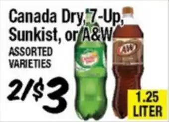 Western Beef Canada Dry, 7-Up, Sunkist, or A&W offer