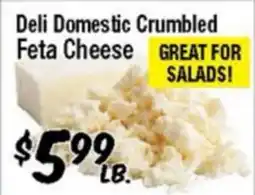 Western Beef Deli Domestic Crumbled Feta Cheese offer