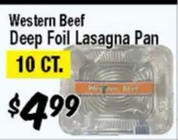 Western Beef Western Beef Deep Foil Lasagna Pan offer