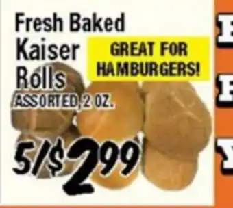 Western Beef Fresh Baked Kaiser Rolls offer