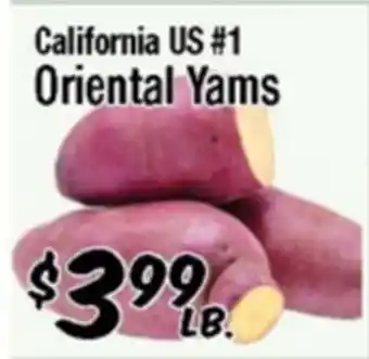 Western Beef California US #1 Oriental Yams offer