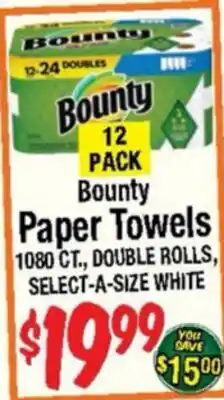 Western Beef BOUNTY PAPER TOWELS offer