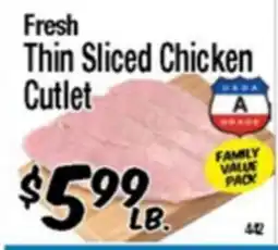Western Beef Fresh Thin Sliced Chicken Cutlet offer