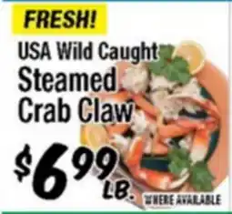 Western Beef USA Wild Caught Steamed Crab Claw offer