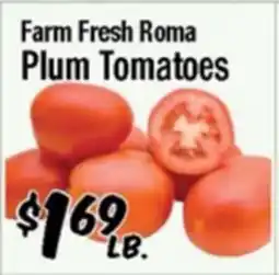 Western Beef Farm Fresh Roma Plum Tomatoes offer