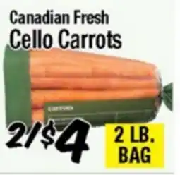 Western Beef Canadian Fresh Cello Carrots offer