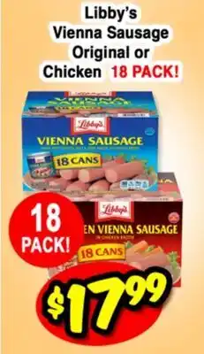 Western Beef Libby's Vienna Sausage Original or Chicken offer