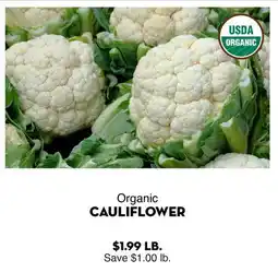Bristol Farms Organic CAULIFLOWER offer