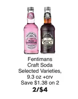 Bristol Farms Fentimans Craft Soda offer