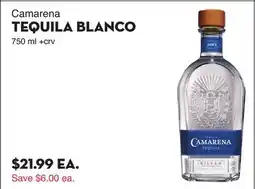 Bristol Farms Camarena TEQUILA BLANCO offer