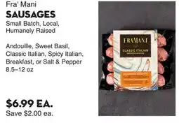 Bristol Farms Fra' Mani SAUSAGES offer