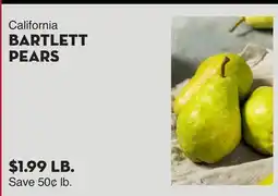 Bristol Farms California BARTLETT PEARS offer