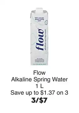 Bristol Farms Flow Alkaline Spring Water offer